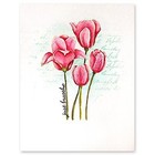 New Penny Black Rubber Stamp Clear Springtide Tulips Set Free Usa Ship