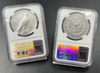 2023 Us Two Coin Set Morgan   Peace Silver Dollar Coins Ngc Ms70 Early Releases