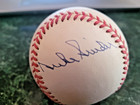 Mantle  Mays  And Snider  Signed Autographed Baseball  Coa  Free Shipping 