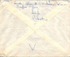 Palestine British 1941 Postal Cover Addr England Postmark Haifa