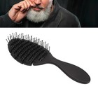 Men Beard Detangler Brush Black Elastic Original Detangling Hair Brush