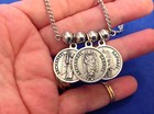 3 Archangel Necklace St Medals Michael Gabriel Raphael Saint Prayers