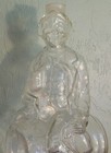 Vintage Viarengo Torino Man On A Barrel Figural Wine Bottle