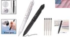 2 Pack Military Tactical Pen Set With 6 Black Ballpoint Refills For Writing  Mad
