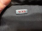Tumi For Delta Black Amenity Kit Small Zippered Soft Travel Case Toiletry -lot M