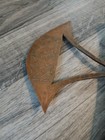 African Hand Wood And Copper Prestige Axe
