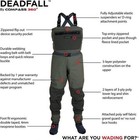 Compass 360 Deadfall Chest Fishing Wader- Stone