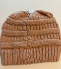 Nwt- C c  Messy Bun Beanie Tail Indi Pink- Women s