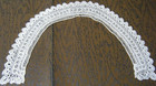 Antique 19c Collar  Beveren Bobbin Lace Scalloped  Border W Holes 