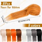 8 Pcs Faux Fur Fabric For Crafts 2 X 60 Inch Fuzzy Fabric Craft Fur For Theri   