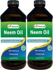 100  Pure Neem Oil - Cold Pressed   Unrefined  16 Oz  2 Bottles  - Natural Skin