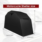 Heavy Duty 600d Motorcycle Storage Shelter Waterproof Outdoor Cover Steel Frame