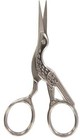 3 5  Stork Embroidery Scissors Cross Stitch Sewing Scissors Cutter Silver Plated