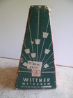 Vtg Wittner Maelzel Metronome Wood Pyramid Germany Bell  as-is  In Orig  Box