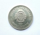 1977 Medicine Hat Ab Canada Trade Dollar For Petro-chemicals Oil Industry Nickel