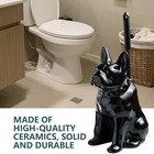 Toilet Brush Holder Set For Bathroom Cute Dog Base Solidly Toilet Bowl Brush    