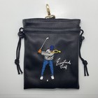 Eastside Golf Black Ball Pouch Drawstring Bag W  Bag Hook
