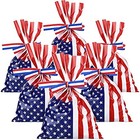 Pcs Patriotic Gift Cellophane Bags Bulk Plastic Red White Blue American 100