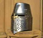 Medieval Templar Crusader Knight Armor Helmet With Cross   Greek Roman Spartan