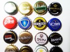 Collectible Beer Bottle Caps Lot 16 Pcs  All Different