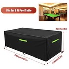 7 8 9 Ft Pool Table Cover  Waterproof Billiard Cover Polyester Fabric 