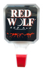  new  Vintage - Red Wolf Ale - Acrylic - Shorty 6  - Beer Tap Handle - Anheuser