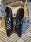 Nib Vintage Wild Pair Sz 6 5 Metal 5434 Gil-35 Lace Up Tie Black Stiletto Shoes