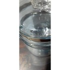 Pyrex Vintage Flameware Double Boiler With Lid  Glass And Stainless 6283 3 Pc