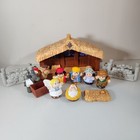 Fisher Price Little People Lot Nativity Manger Set Animals People Non-working