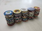 100 Special Casino Chips Lot  2 Gaming Poker Las Vegas   New   Used Clay Brass