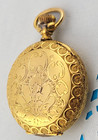 Antique 1896 Waltham Full Hunter Pocket Watch Fahys Montauk 14k Gold Filled Case