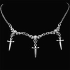 Vampire Bite Blood Drip Cross Choker Necklace Gothic Halloween Women Gift Uk
