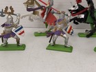 Vintage 1971 Britains Ltd Deetail Toy Soldier Medieval Knights Horses Lot  7