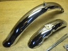Schwinn Bicycle Stingray Orange Apple Krate Chrome Fender Set Razor Edge Riveted