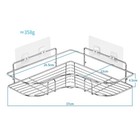 Shower Caddy Shelf Bathroom Corner Bath Storage Holder Organizer Triangular Rack