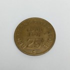 Antique Brass Trade Token Good For 25 Cents Red Front Cigar Store Usa 1920s