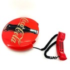 Vintage Coca-cola Neon Light Up Button Sign Phone 1996 Red Bottle Graphic Retro