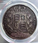 1845 Great Britain Crown - Pcgs Vf 25 Queen Victoria Young Head Crown