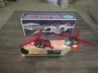 Classic 2001 Hess Oil Truck Helicopter Motorcycle- All Parts Working W Box 