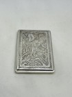 Antique Beautifully Decorated Persian Silver Cigarette Box