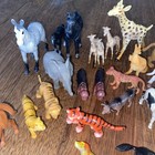 Vintage Toy Figure Lot Of 60  Dogs Birds Ducks Farm Animals Safari