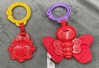 Fisher Price Sit Me Up Floor Seat Froggy Replacement Part Pair Of Teething Toys