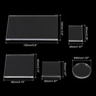 Acrylic Stamp Block 5 Pack Clear Stamping Block Set