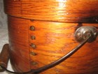 Antique Primitive Bentwood Round Pantry Wooden 5x9   Shaker Box With Lid Handle