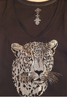 Rhinestone Design   Leopard crystal  Iron On Transfer Hot Fix 21037c