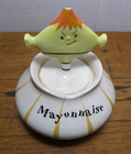 Mcm Vintage Holt Howard 1959 Pixieware Condiment Jar Mayonnaise W Damaged Top