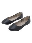 Alpine Swiss Pierina Round Toe Ballet Flats Black Womens Size 8m