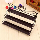 3 Tiers Metal Nail Polish Display Stand Organizer Holder Desk Rack Wall Mounted