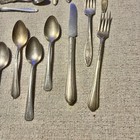 Vintage Silver Plated Flatware Lot Assorted Spoons Forks Knives Nutcracker Mixed