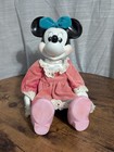 Vintage Disney Minnie Mouse Wind Up Musical Porcelain Doll Works   